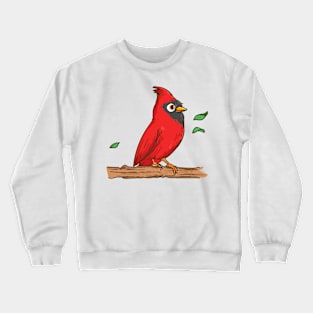 Cardinal Bird Hand Drawn Crewneck Sweatshirt